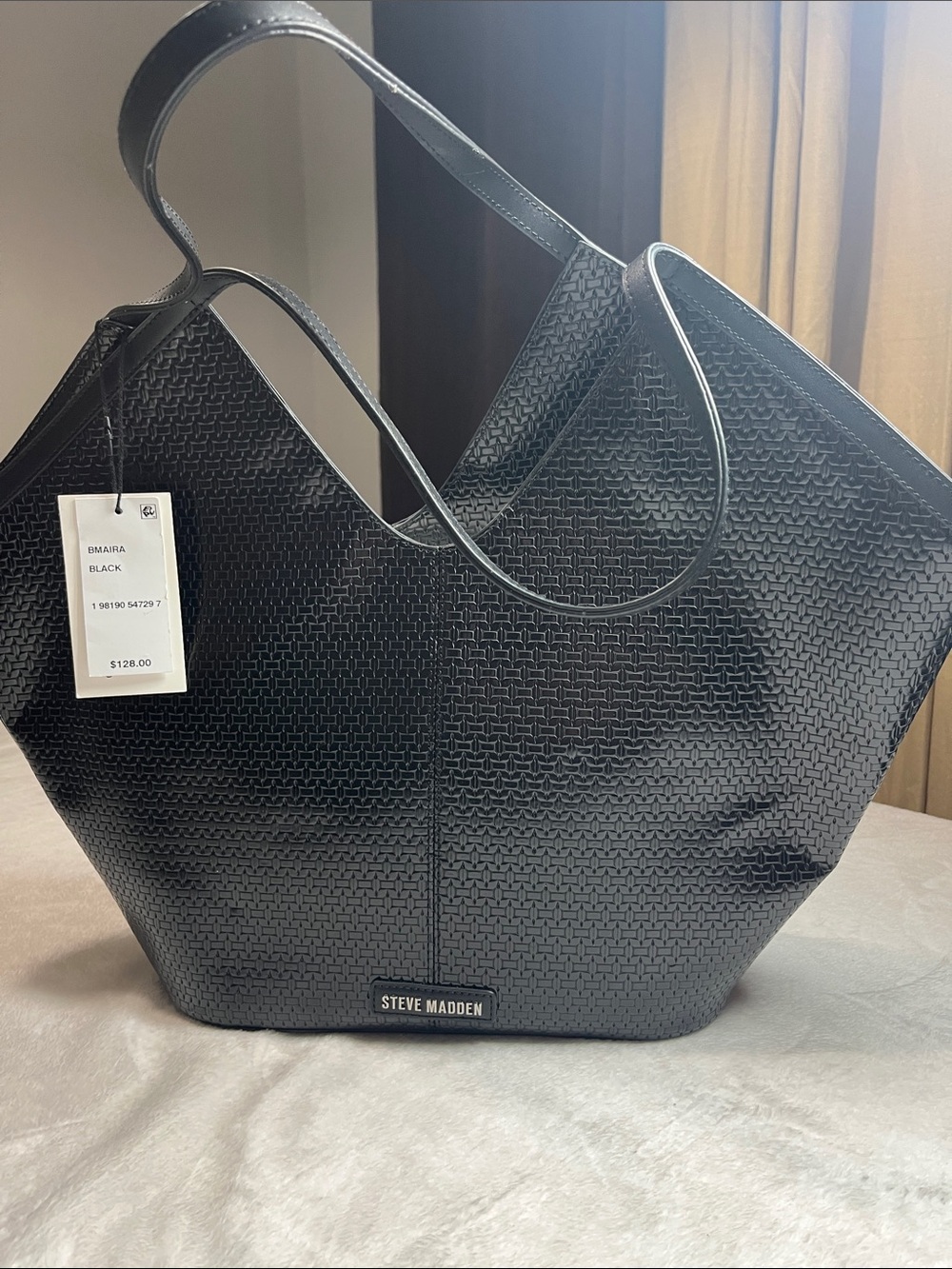 Steve Madden Shoulder bag Black Woven Maira black tote